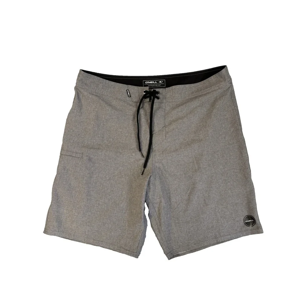 O'Neill Hyperfreak Boardshorts Mens 33 Grey Surf Core Gorpcore Minimalist Swim